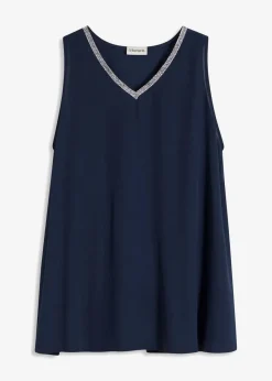 bonprix Festliche Mode|Blusen & Tuniken|Bluse dunkelblau