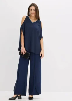 bonprix Festliche Mode|Blusen & Tuniken|Bluse dunkelblau