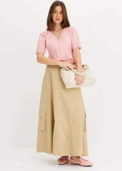 bonprix Bekleidung·Jacken & Mäntel|Blusen & Tuniken|Bluse aus Baumwoll-Mix softrosa