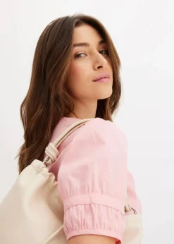 bonprix Bekleidung·Jacken & Mäntel|Blusen & Tuniken|Bluse aus Baumwoll-Mix softrosa