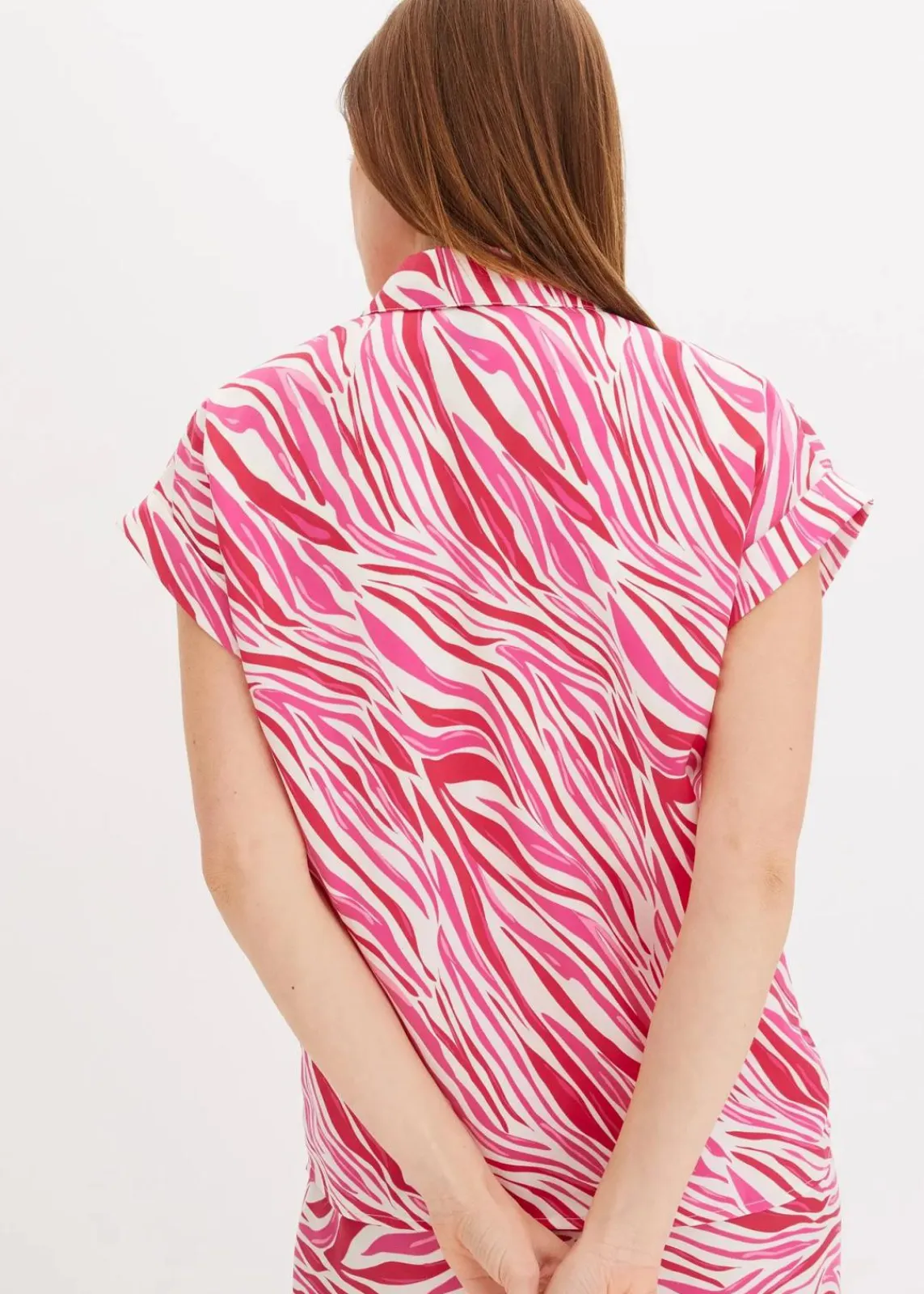 Bluse aus fließendem Satin|bonprix Hot