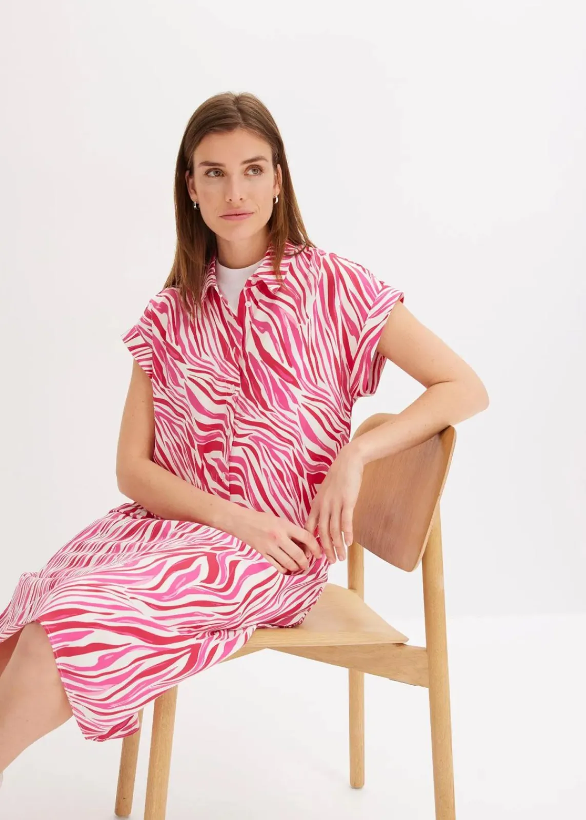 Bluse aus fließendem Satin|bonprix Hot