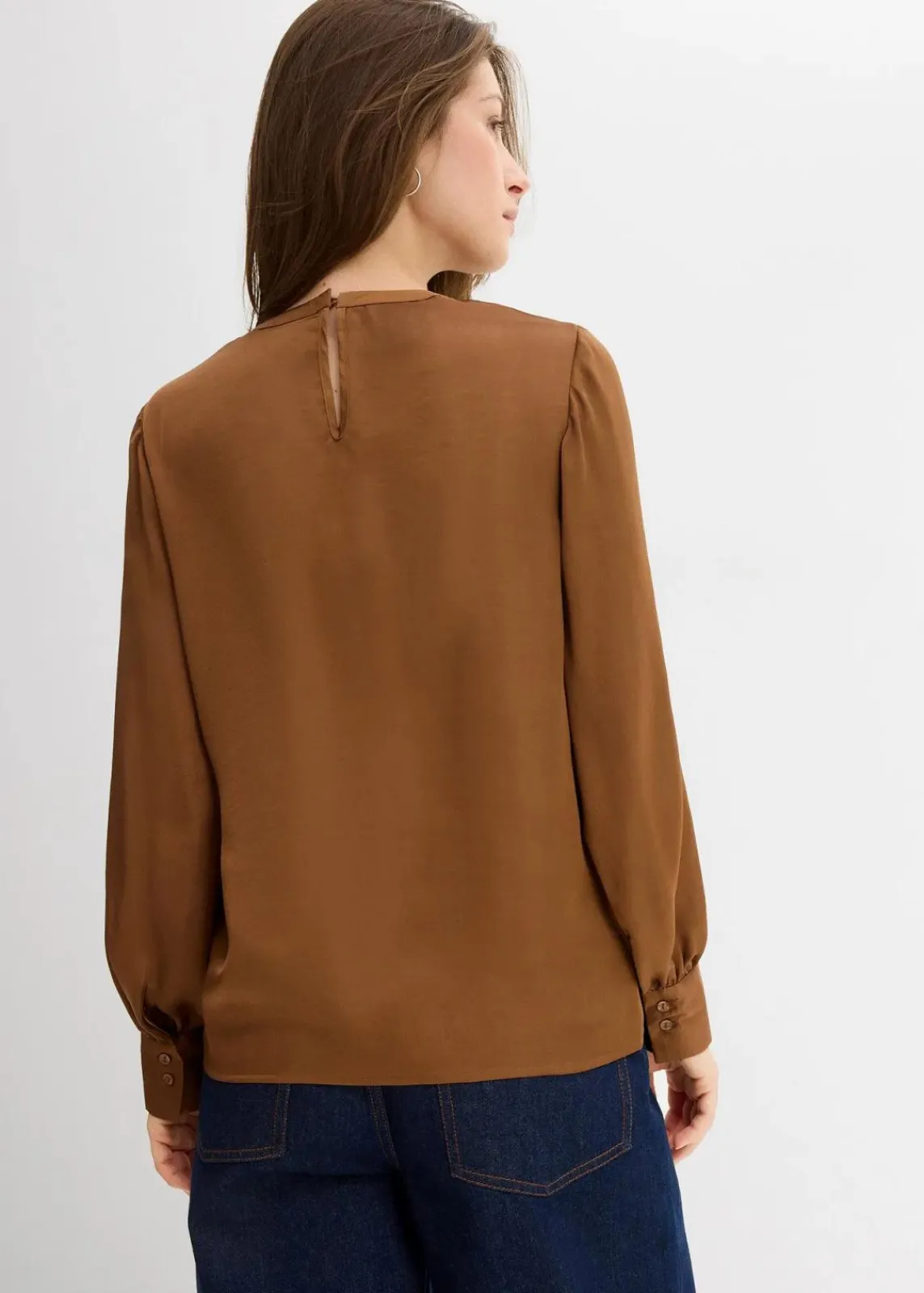 Bluse aus fließendem Satin|bonprix Discount