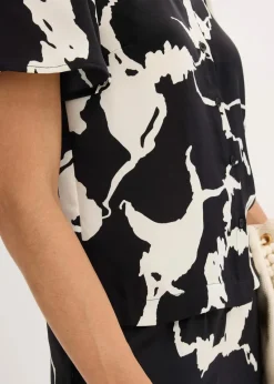 Bluse aus fließendem Satin|bonprix Hot