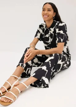 Bluse aus fließendem Satin|bonprix Hot