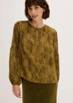 Bluse aus fließendem Satin|bonprix Clearance