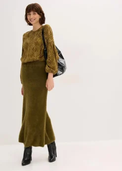 Bluse aus fließendem Satin|bonprix Clearance