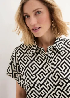 Bluse aus fließender Viskose|bonprix Outlet