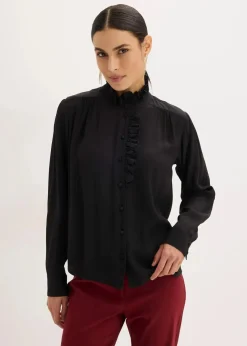 Bluse aus luftigem Crêpe|bonprix New