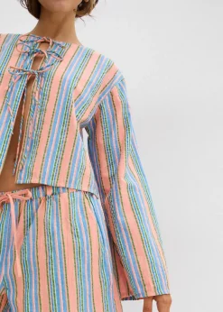 bonprix Blusen & Tuniken|Bluse aus reiner Baumwolle bunt gestreift