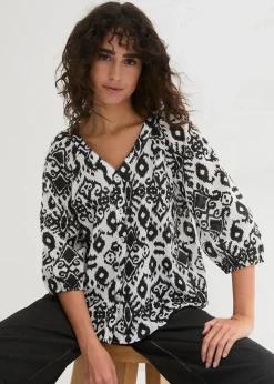Bluse aus reiner Baumwolle|bonprix Sale