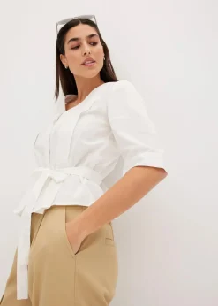 Bluse aus reiner Baumwolle|bonprix Clearance
