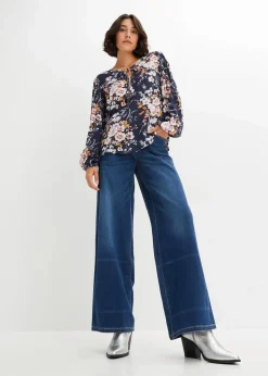 Bluse aus reiner Viskose|bonprix Discount