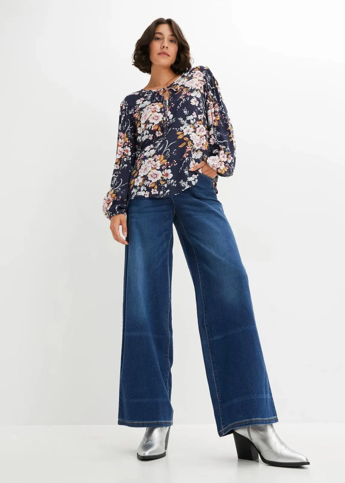 Bluse aus reiner Viskose|bonprix Discount