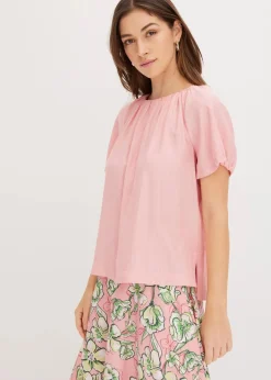 Bluse aus strukturiertem Crinkle|bonprix