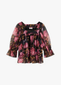 Bluse mit Ballonsaum|bonprix