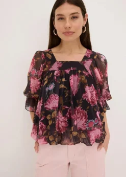 Bluse mit Ballonsaum|bonprix