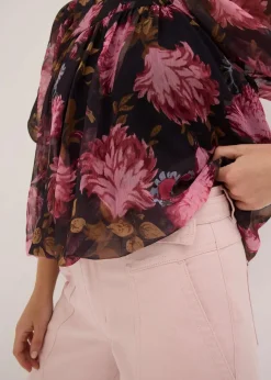 Bluse mit Ballonsaum|bonprix