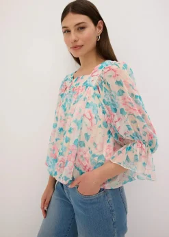 Bluse mit Ballonsaum|bonprix Online