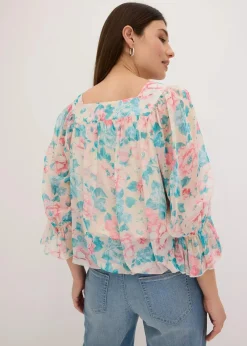Bluse mit Ballonsaum|bonprix Online