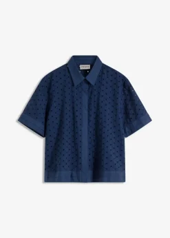 Bluse mit Lochstickerei|bonprix Clearance