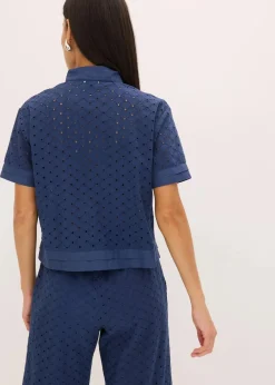 Bluse mit Lochstickerei|bonprix Clearance