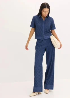 Bluse mit Lochstickerei|bonprix Clearance