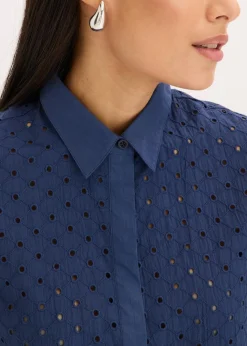 Bluse mit Lochstickerei|bonprix Clearance