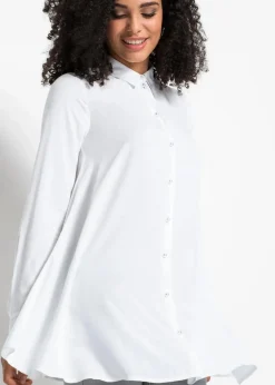 Bluse mit Perlenknopfleiste|bonprix New