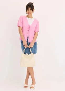 Bluse mit Schleifen|bonprix Clearance