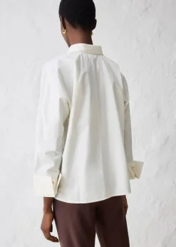 bonprix Bekleidung·Jacken & Mäntel|Blusen & Tuniken|Bluse mit Seidenanteil wollweiß