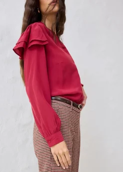 Bluse mit Seidenanteil|bonprix Sale