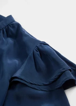 bonprix Bekleidung·Jacken & Mäntel|Blusen & Tuniken|Bluse mit Seidenanteil dunkelblau