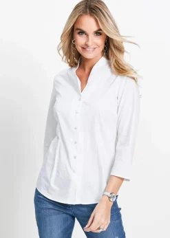 Bluse mit Stehkragen|bonprix