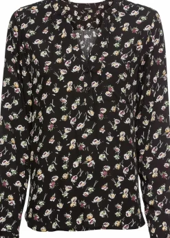 Bluse mit V-Ausschnitt|bonprix