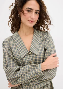 Blusenkleid aus Baumwoll-Mix|bonprix Sale