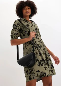 Blusenkleid aus fließender Viskose|bonprix Outlet