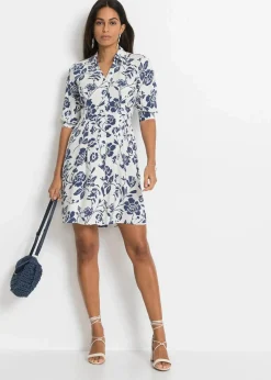 Blusenkleid aus fließender Viskose|bonprix Online