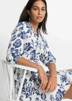 Blusenkleid aus fließender Viskose|bonprix Online