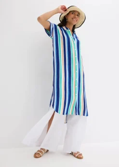 Blusenkleid aus fließender Viskose|bonprix Clearance