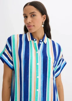 Blusenkleid aus fließender Viskose|bonprix Clearance