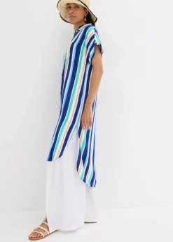 Blusenkleid aus fließender Viskose|bonprix Clearance