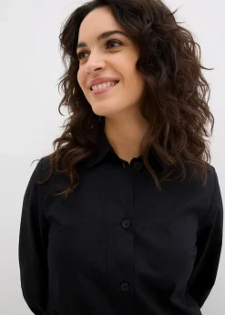 Blusenkleid aus leichter Baumwolle|bonprix Clearance