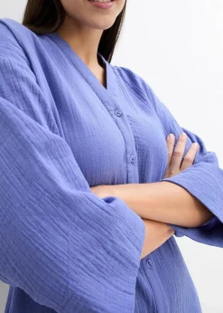 Blusenkleid aus Musselin|bonprix Clearance