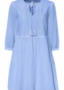 Blusenkleid aus reiner Baumwolle|bonprix Discount