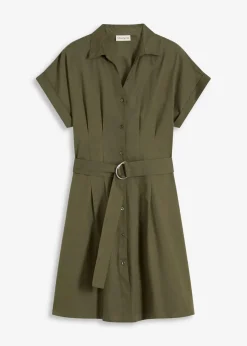 Blusenkleid aus reiner Baumwolle|bonprix Hot