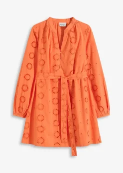 Blusenkleid aus reiner Bio-Baumwolle|bonprix New