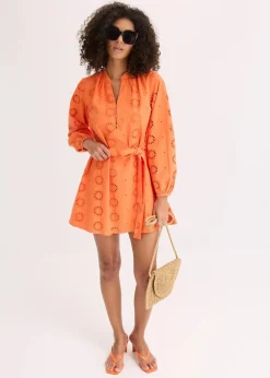 Blusenkleid aus reiner Bio-Baumwolle|bonprix New