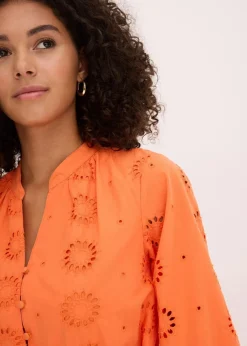 Blusenkleid aus reiner Bio-Baumwolle|bonprix New