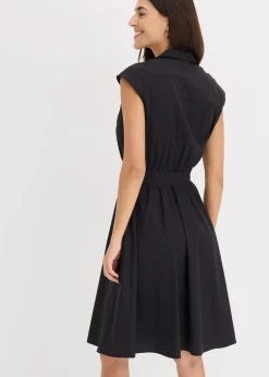 Blusenkleid mit Bindegürtel|bonprix Hot